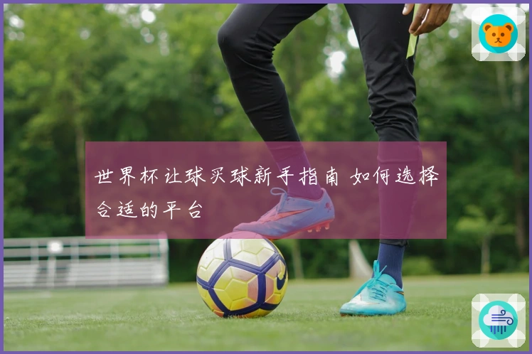 世界杯让球买球新手指南 如何选择合适的平台