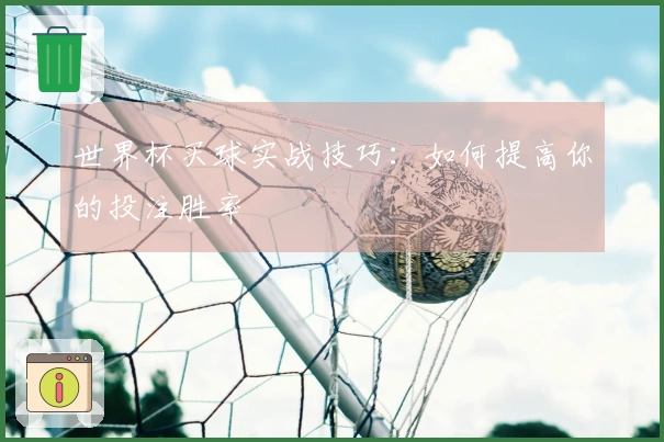 世界杯买球实战技巧：如何提高你的投注胜率